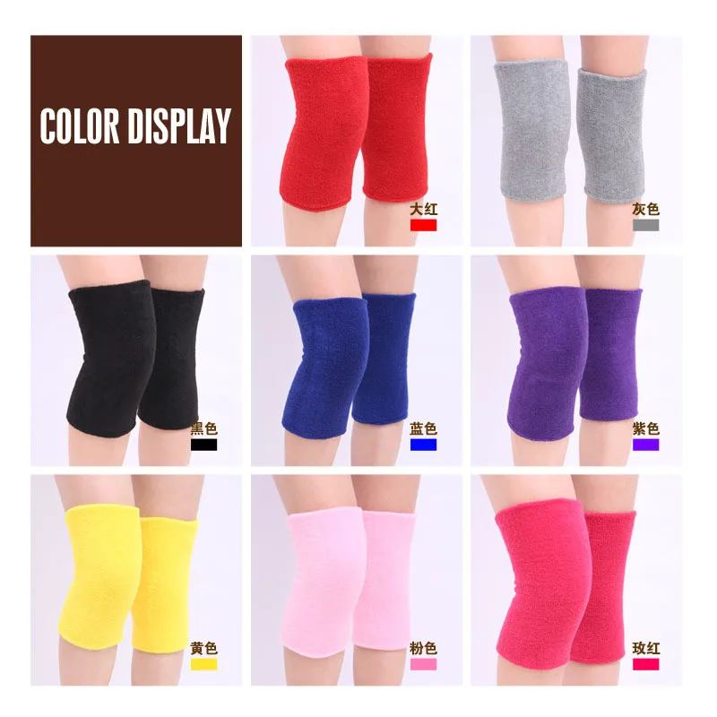 

1 Pair Thick Towel Warm Knee Pads Dance Volleyball Baskeball Knee Protector Outdoor Sports Cycling Football Knee Support Sleeve
