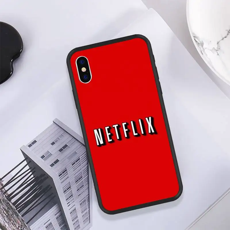 

Netflixe TV Phone Case For IPhone 11 12 Pro Max 6 6s 7 8 Plus XS XR 12mini SE 2020 Black Soft TPU Cover Silicone Coque