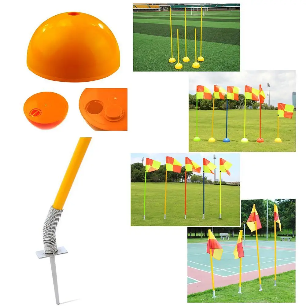 

New Water Injection Base Football Soccer Door Pole Flag Logo Bar Training Equipment Sign Obstacle Marker Rod Top Quality