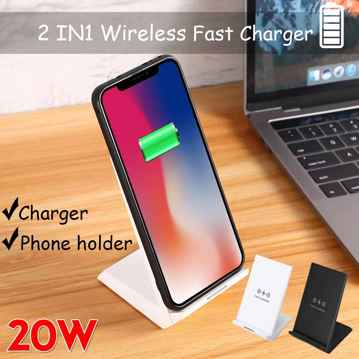 

20W qi Wireless Charger for iPhone 11 12 X XR XS Max 8 Fast Wirless Charging for Xiaomi Huawei phone Qi charger wireless