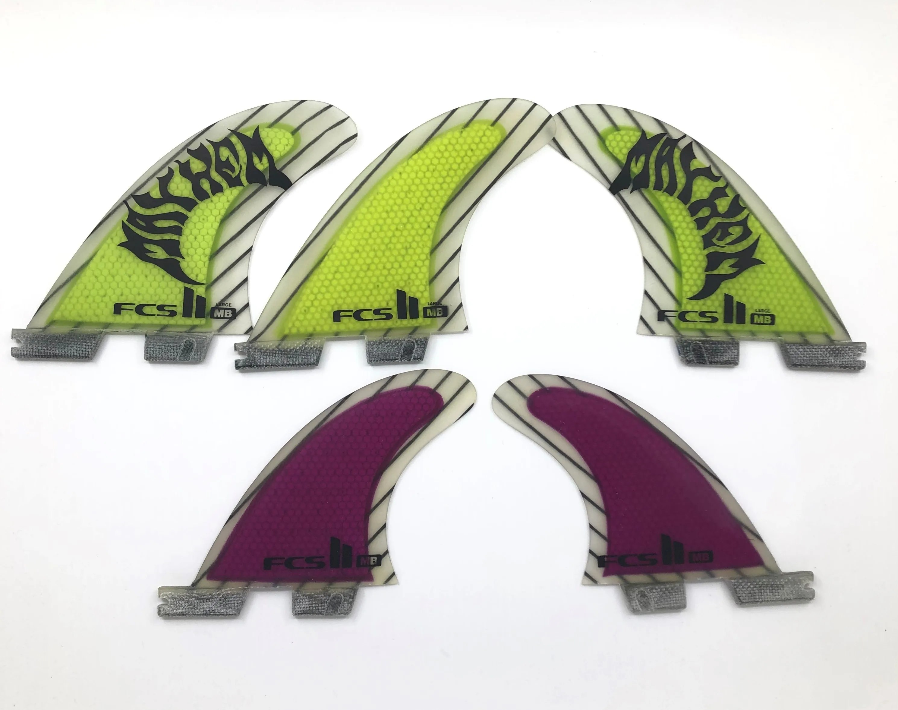MB PC Carbon Tri Quad Fin Set (5 fin) -большой | Спорт и развлечения