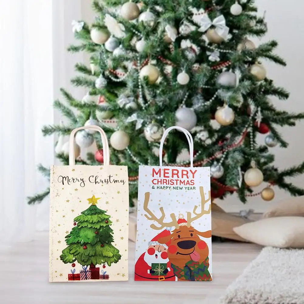Рождественская елка звездный узор Подарочный пакет креповый бумажный для конфет