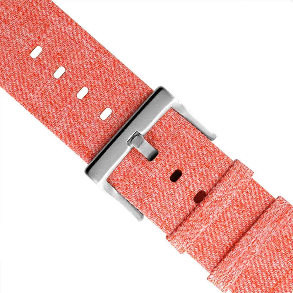 Холщовый сменный ремешок для Fitbit Versa Sport Smartband холщовый часов Ремешок с коннектор