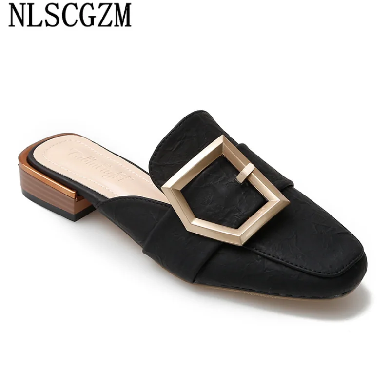 

Slippers Women Summer 2022 Woman Slippers Mules Shoes Women Pumps Women Shoes Ladies Slippers High Heels Block Heel Zapato Mujer