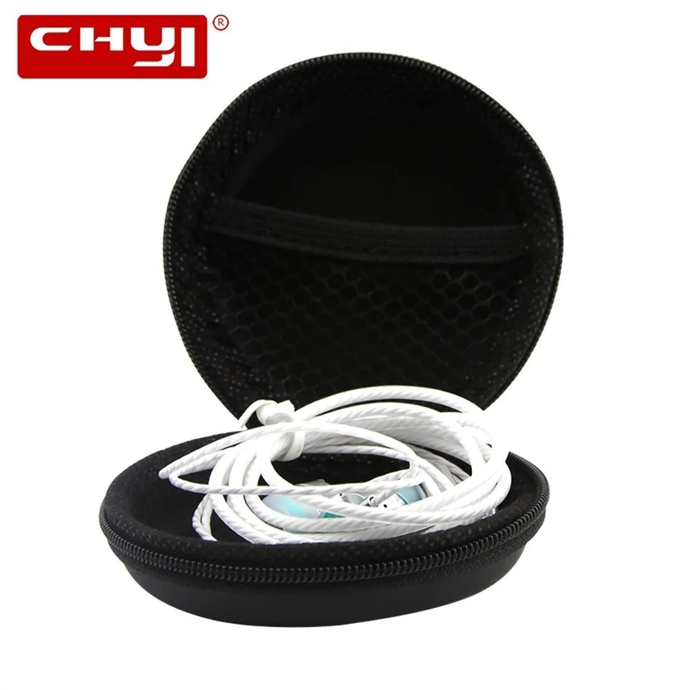 CHYI футляр для наушников портативная коробка хранения USB кабеля держатель карта