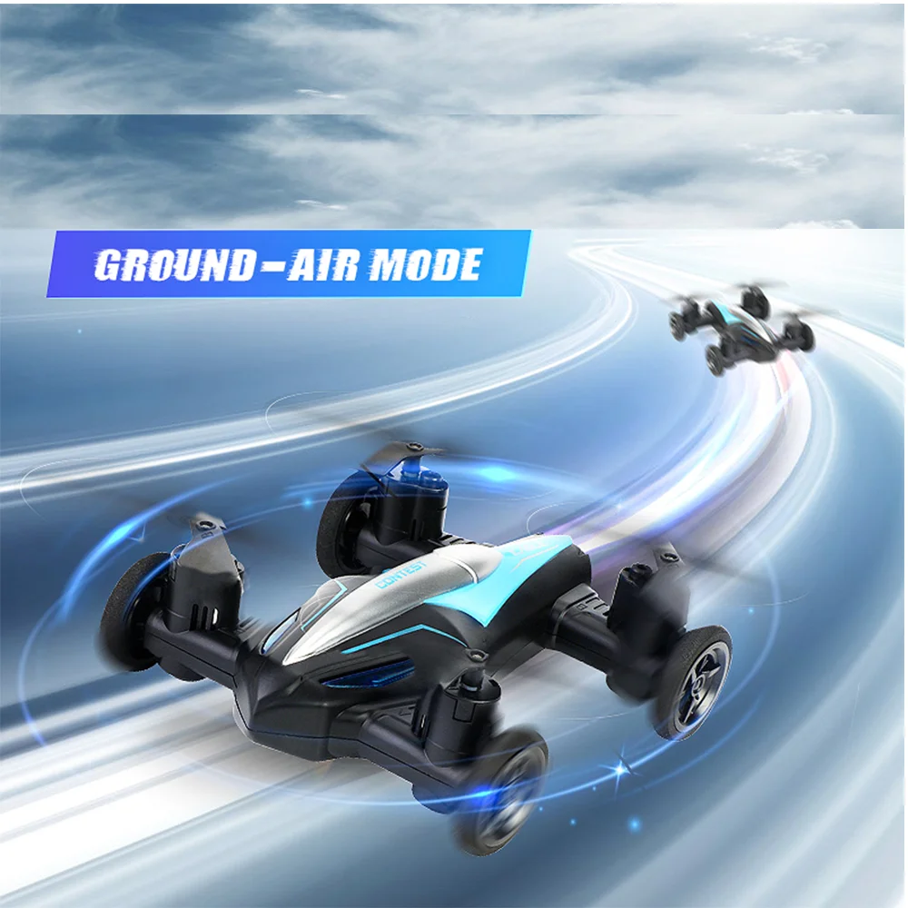 Mini Dron 2 en 1 con control remoto para ni&ntilde;os, veh&iacute;culo 2 en 1 con control remoto de 2,4G, cuadric&oacute;ptero con modo Dual, avi&oacute;n, Juguetes-3
