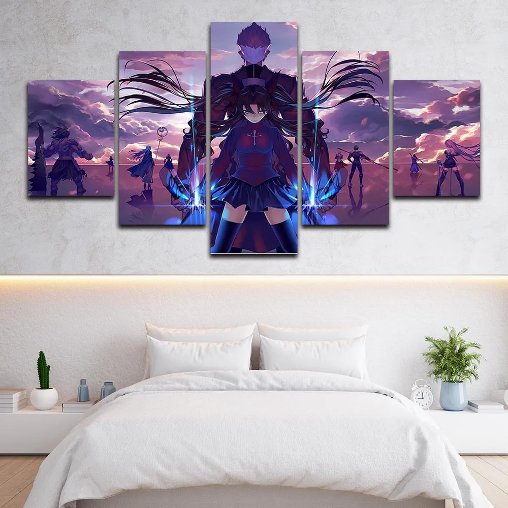 

Картина маслом на холсте без рамки, Постер Fate Stay Night, настенные картины для декора гостиной и дома