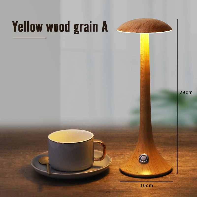 Светодиодная железная художественная деревянная атмосферная модная Настольная