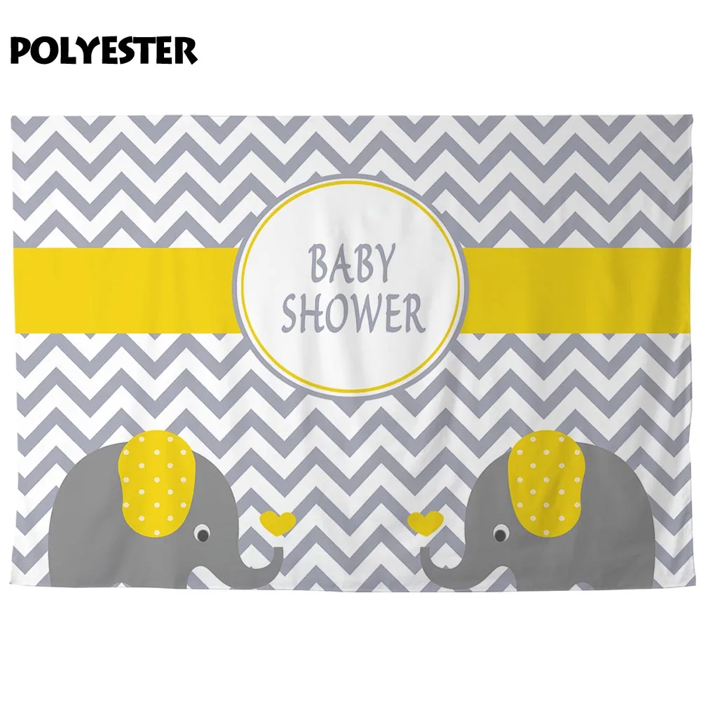 Allenjoy фоны для фотосъемки шеврон желтый слон детский душ день рождения фотостудии
