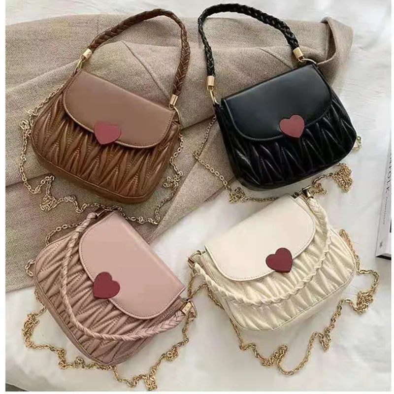 

Маленькая сумка-ракушка из искусственной кожи для женщин, новинка 2021, роскошные модные дамские сумочки на плечо, дизайнерские сумки высоког...