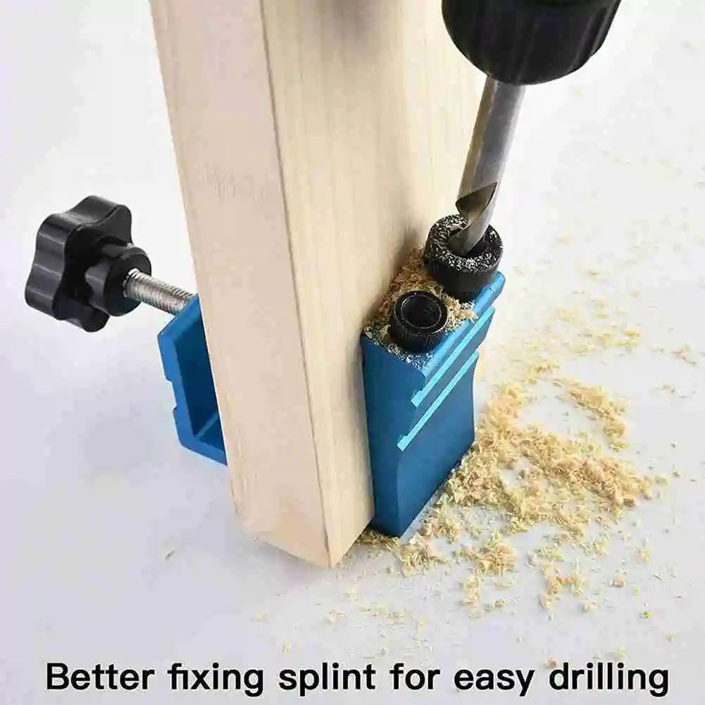 

Woodworking Oblique Hole Locator Drill Bits Pocket Hole Jig Kit Drill Guide Set Hole Puncher DIY Carpentry Tools