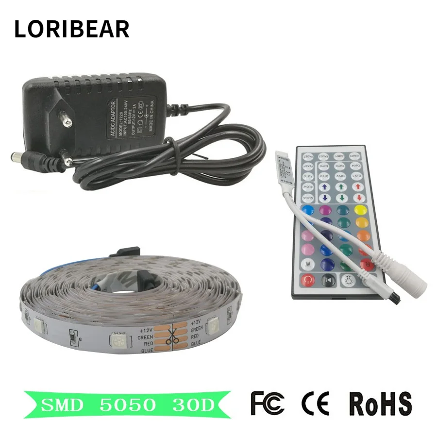 

Светодиодная лента RGB 5050 5 м, Светодиодная лента RGB, Светодиодная лента с диодами, лампа с питанием от сети переменного тока, 12 В постоянного т...