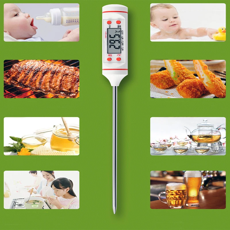 Кухонные аксессуары цифровой термометр для мяса зонд измеритель температуры