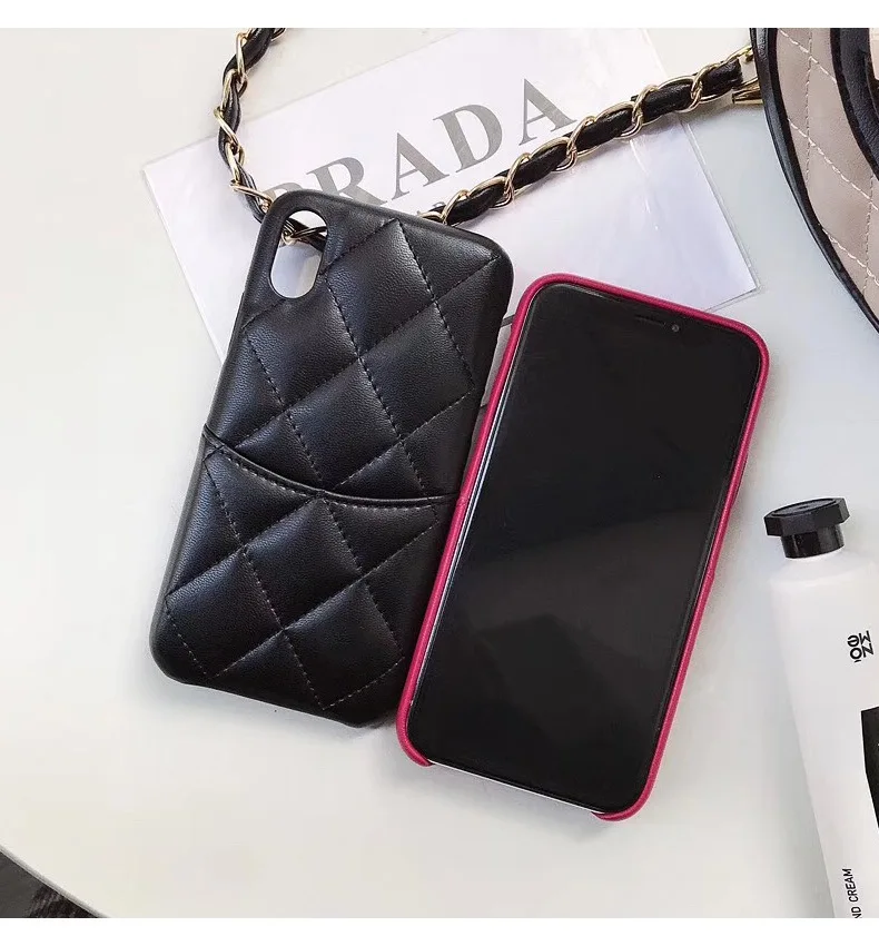 Для Iphone 11 Pro ромб роскошный из искусственной кожи чехол с держателем карты чехол для телефона для Iphone X XR XS Max 6 6S 7 8 Plus задняя крышка
