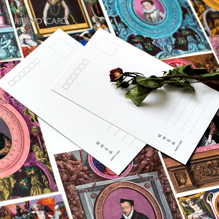 

30 Sheets/Set Retro European Nobles Postcard/Greeting Card/Message Card/Birthday Letter Envelope Gift Card