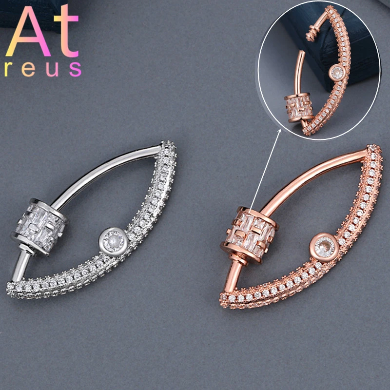 DIY ювелирных изделий глаз с фианитами Подвески спираль застежка поставляет