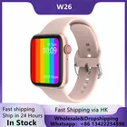 2020 Смарт-часы IWO W26 44 мм W26M 40 мм серия 6 Bluetooth монитор пульса IP68 Водонепроницаемые Смарт-часы для Android IOS
