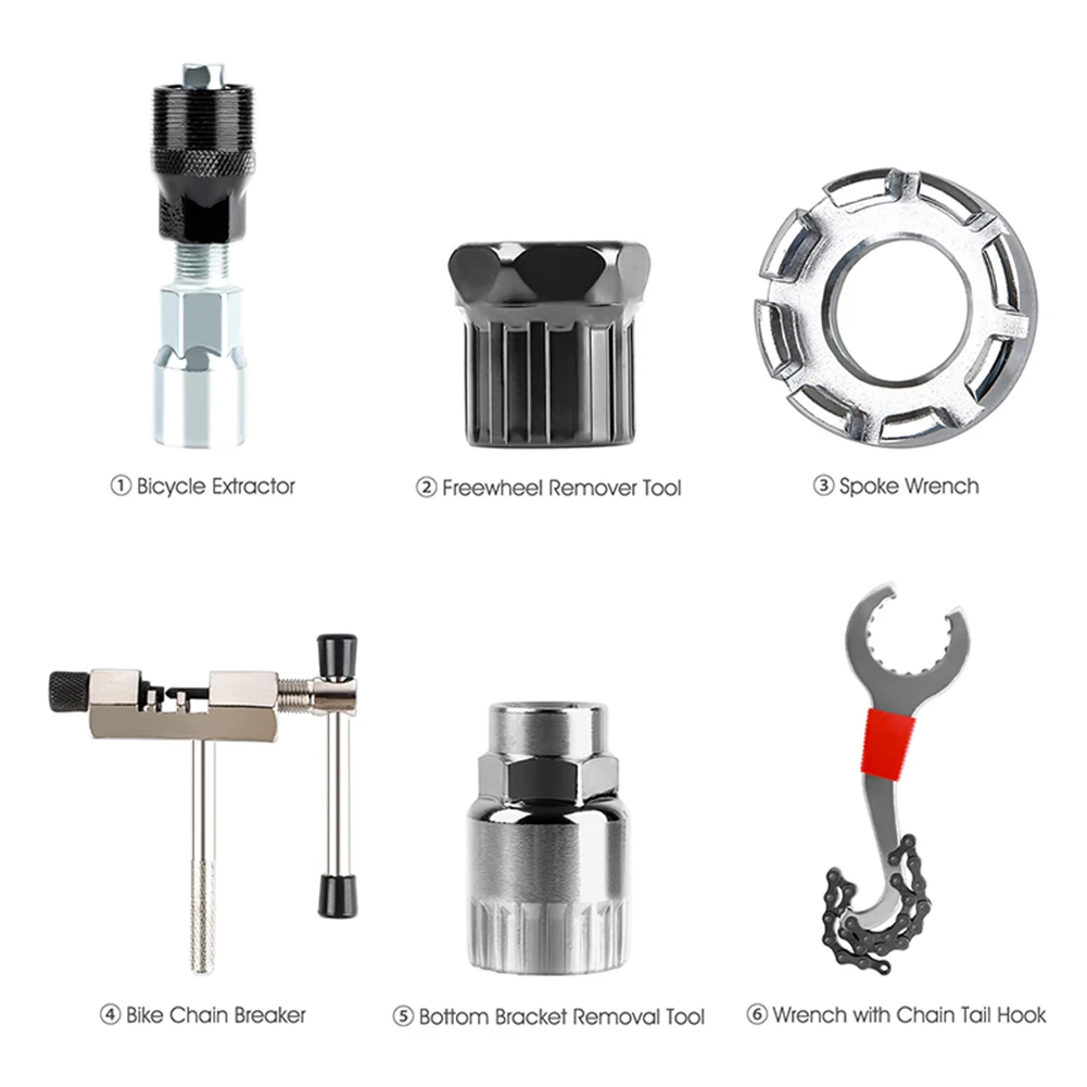 Набор инструментов для ремонта велосипеда нижний кронштейн цепи маховик