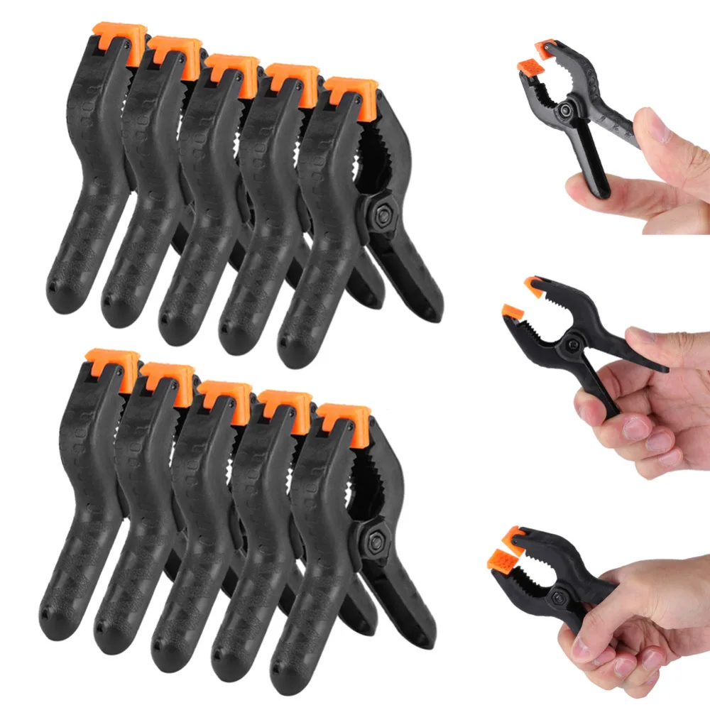 Пружинные зажимы 10 шт. 2 3 4 дюйма DIY Деревообрабатывающие инструменты пластиковый