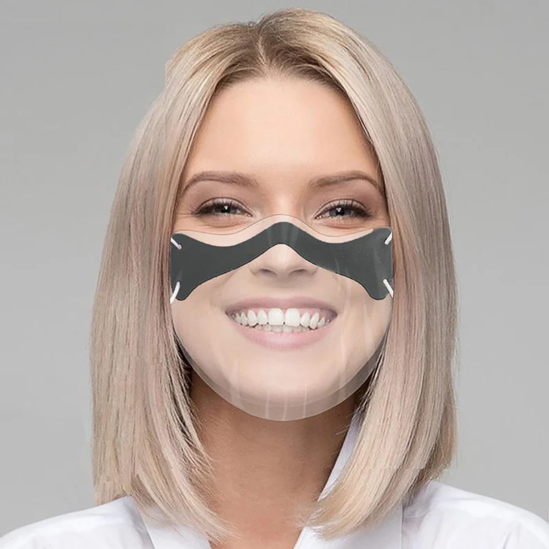 Transparent Face Masque Skin Care Adult Unisex Combine Plastic Clear Half Protection Anti-Splash Mask Shield | Дом и сад