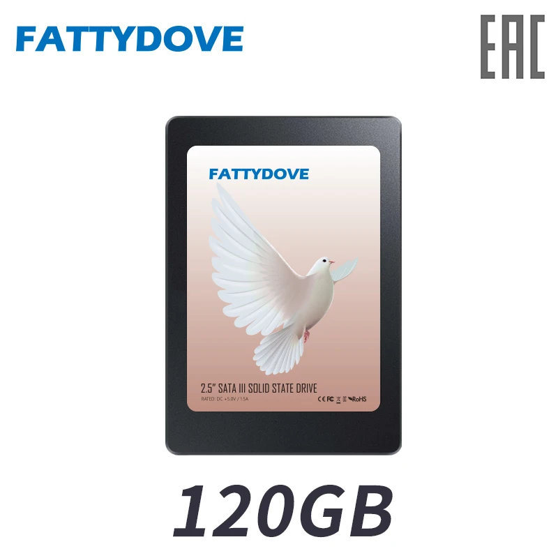 FATTYDOVE 2.5 inch SSD 120GB Internal Solid State Drive SATA3 для ПК / ноутбука|Внутренние твердотельные