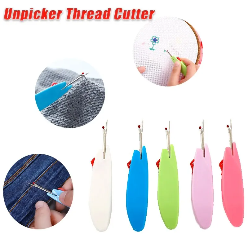 

High Quality Plastic Handle Steel Thread Cutter Seam Ripper Stitch Removal Knife Needle Arts Sewing Tools DIY Sewing Accessories