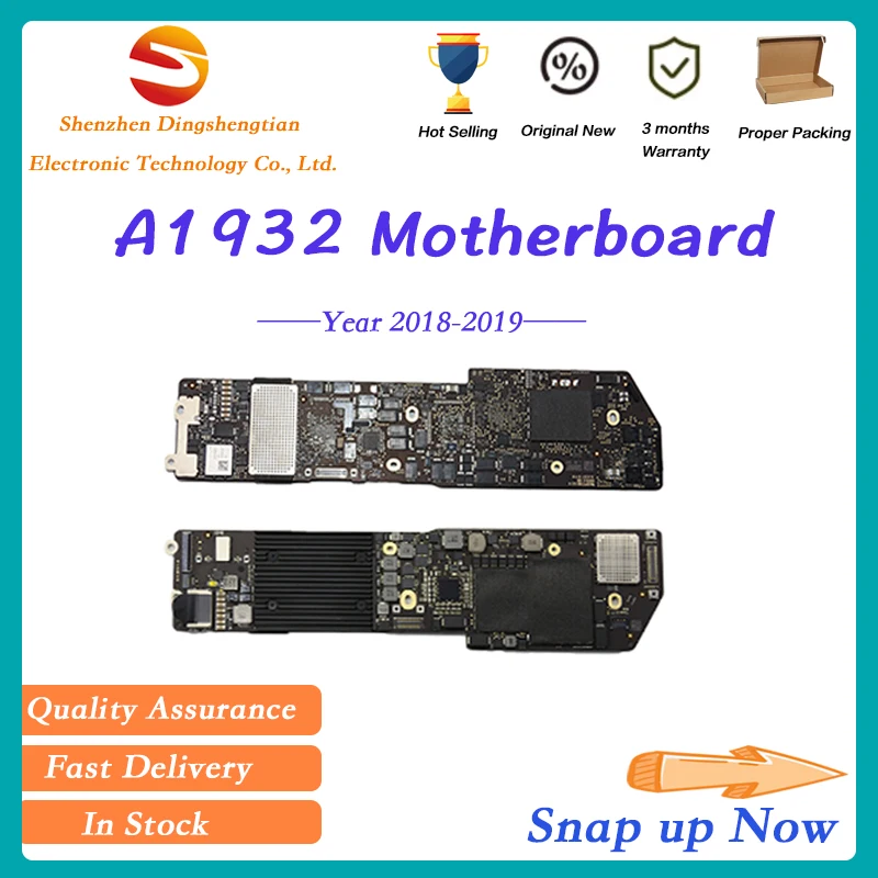 Материнская плата Macbook Air A1932 i5 8 ГБ 128 256 2018 2019 лет логическая с кнопкой