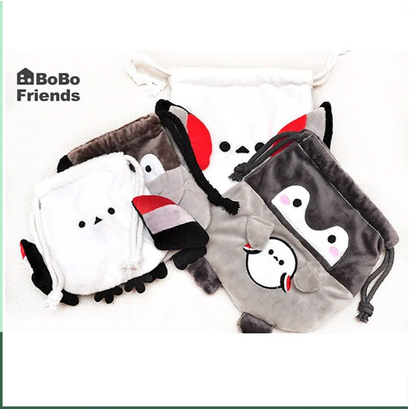 Бесплатная доставка симпатичная мягкая плюшевая сумка для хранения с хвостом