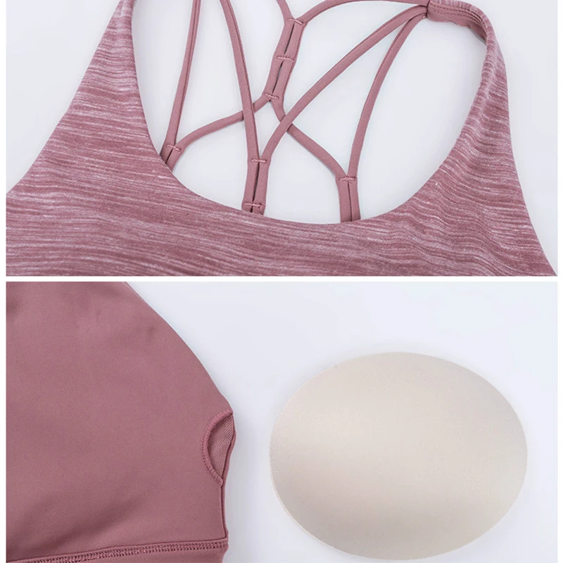 

2in1 FLY Crisscross Yoga Gym Tank Tops+Inside Bra Women Loose Fit Soft Workout Fitness Vest Sport Sleeveless Shirts