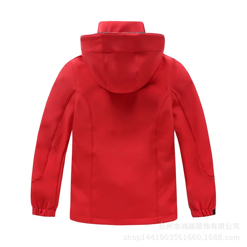 Детская мягкая куртка штормовка для мальчиков и девочек уличная теплая