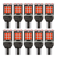 10x red amber white 2100 lumens 921 912 t15 922 w16w 12v extremely bright canbus error free 3030 chipsets led bulb reverse light