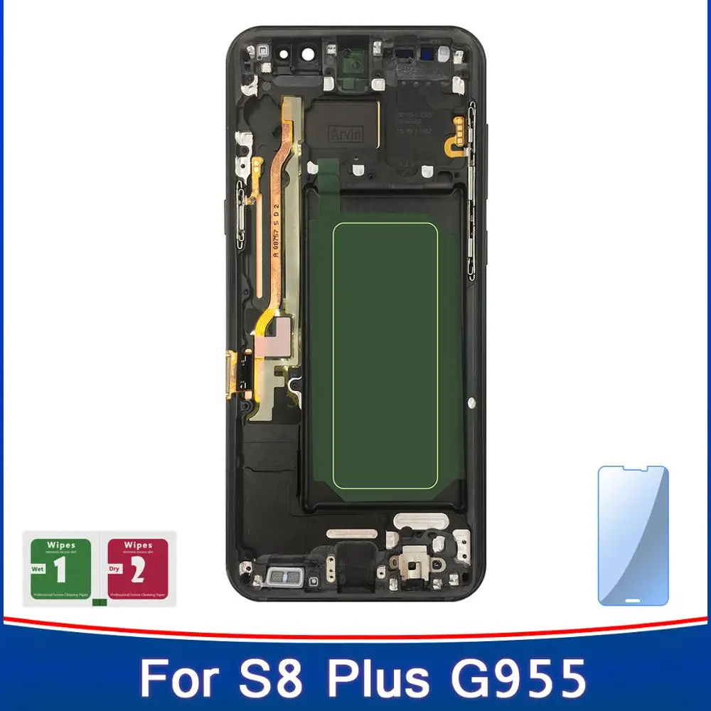 Высококачественный 5 8 ''ЖК дисплей для samsung Galaxy S8 Plus G955 G955F G955A G955T G9550 Amoled lcd