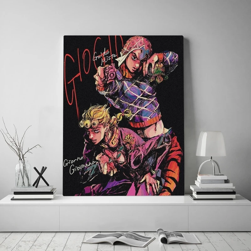 

Wall Art Modular Hd Prints Giorno Giovanna Picture Home Decor Jojo S Bizarre Painting Anime Role Canvas Poster For Bedroom Frame