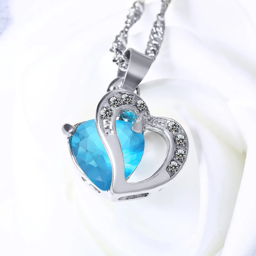 1 шт Vinatge сердце любовь ожерелья и кулоны Shellhard Женские Элегантные горный хрусталь