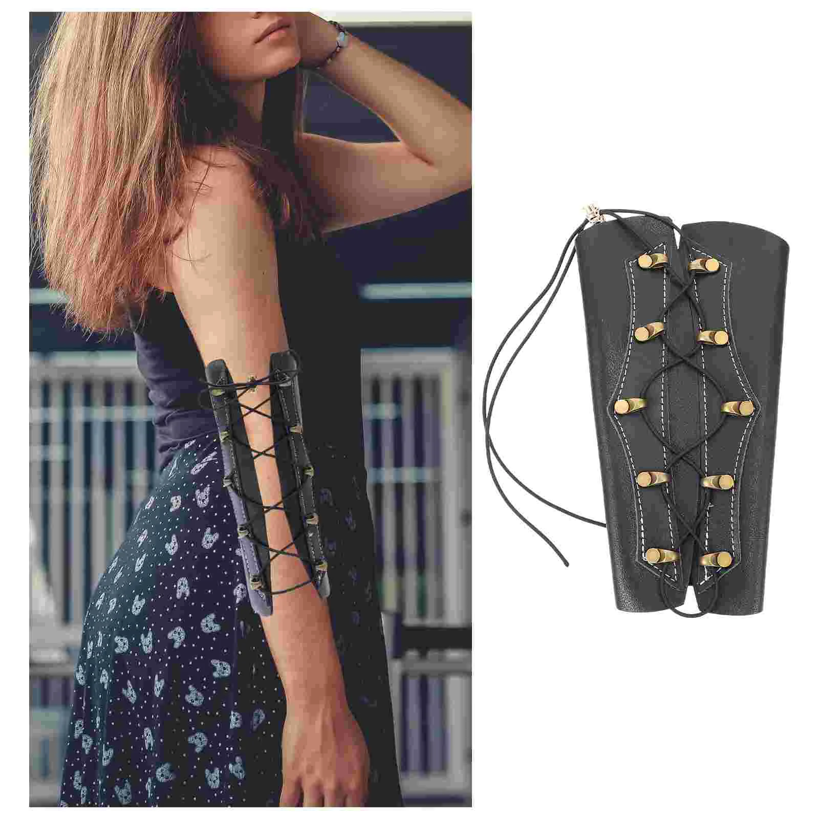 

1Pc Genuine Cowhide Sleeve Protector Stylish Arm Guard Bow and Arrow Protector