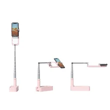 Portable Phone Holder Stand Wireless Bluetooth-compatible Remote Control Dimmable LED Selfie Fill Light Lamp For Live Video