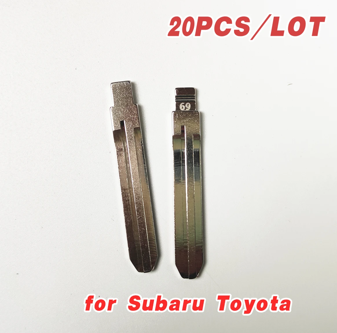 

20pcs/lot #69 Uncut Metal NO. 69 Scale Blank Car Key KD MINI/KD900 Remote Blade TOY43R For Subaru XV/Great Wall For Toyota (old)