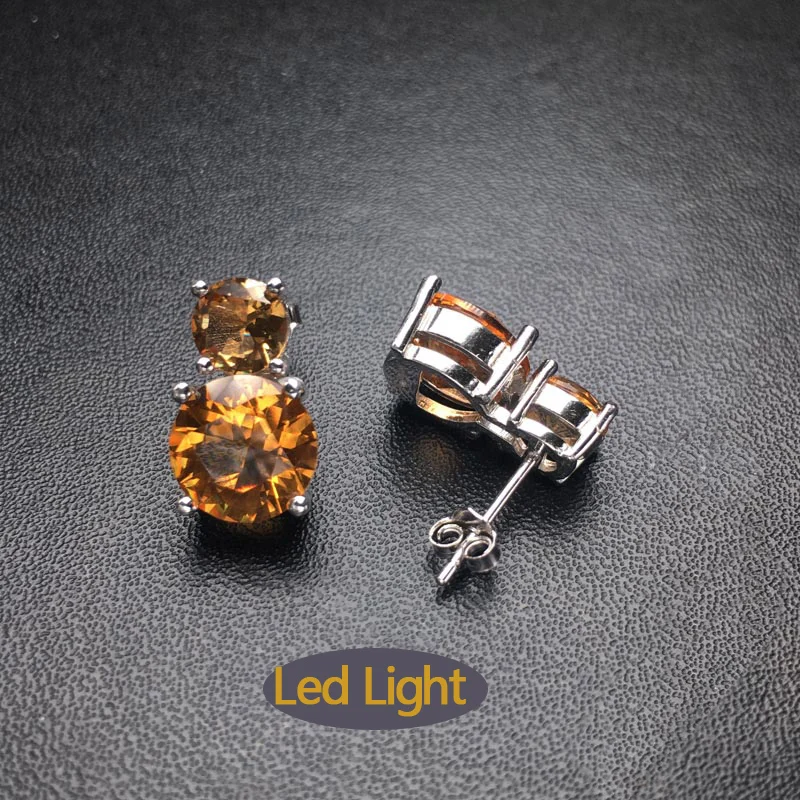 Женские серьги из серебра 925 пробы с зултанитом|Серьги-гвоздики| |