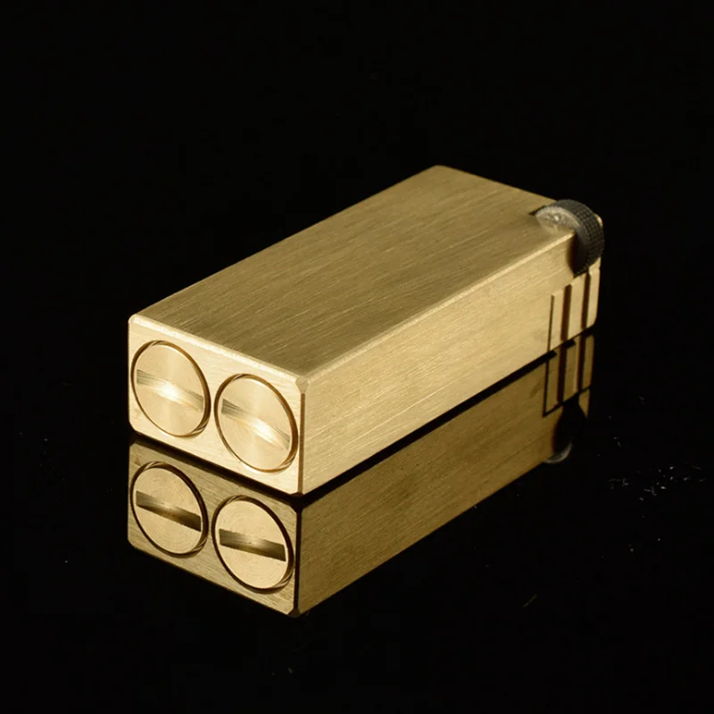 Ретро Тяжелая Броня твердая медная Зажигалка пламенный Тренч керосиновая