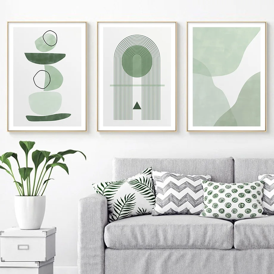 

Abstract Color Block Geometric Wall Art Canvas Painting Nordic Posters And Prints Wall Pictures For Living Room Vintage Decor