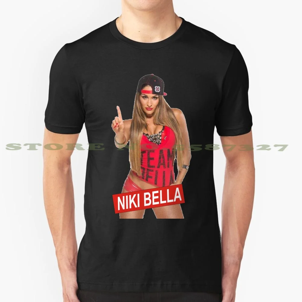 Футболка Niki Graphic Custom забавная горячая Распродажа футболка Bella Twins Wrestle Cena