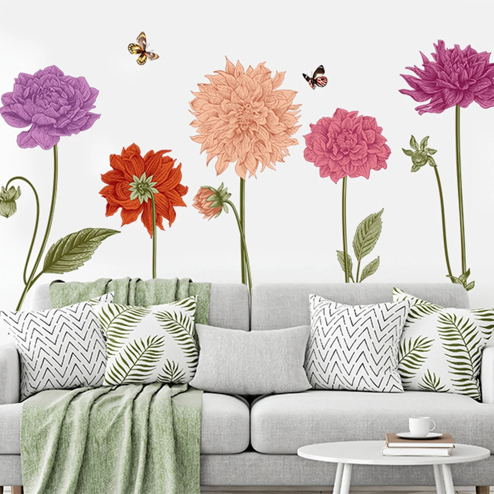 

Animals Wall Stickers for Kids Rooms Nursery House Decor 3D Art Decal Sticker Christmas Gift for Kids Flower Wall Sticker HM0127