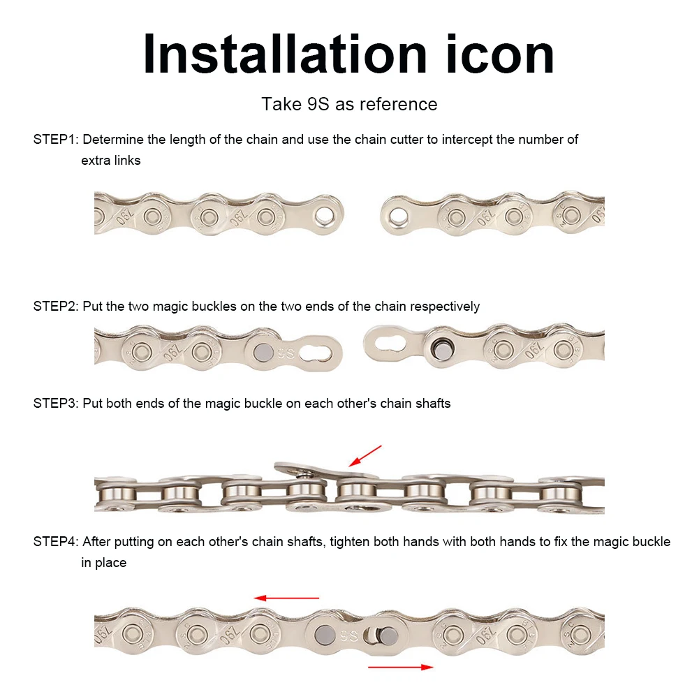 

Gold Bike Chain 6 7 8 9 10 11 Speed MTB Bike Half Hollow Chain Ultralight 116 L MTB Road Folding Bike Chain With 2 Missing Link