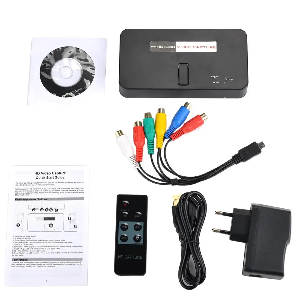 Ezcap284 HDMI игра захват компонентное видео Регистраторы CVBS к цифрового