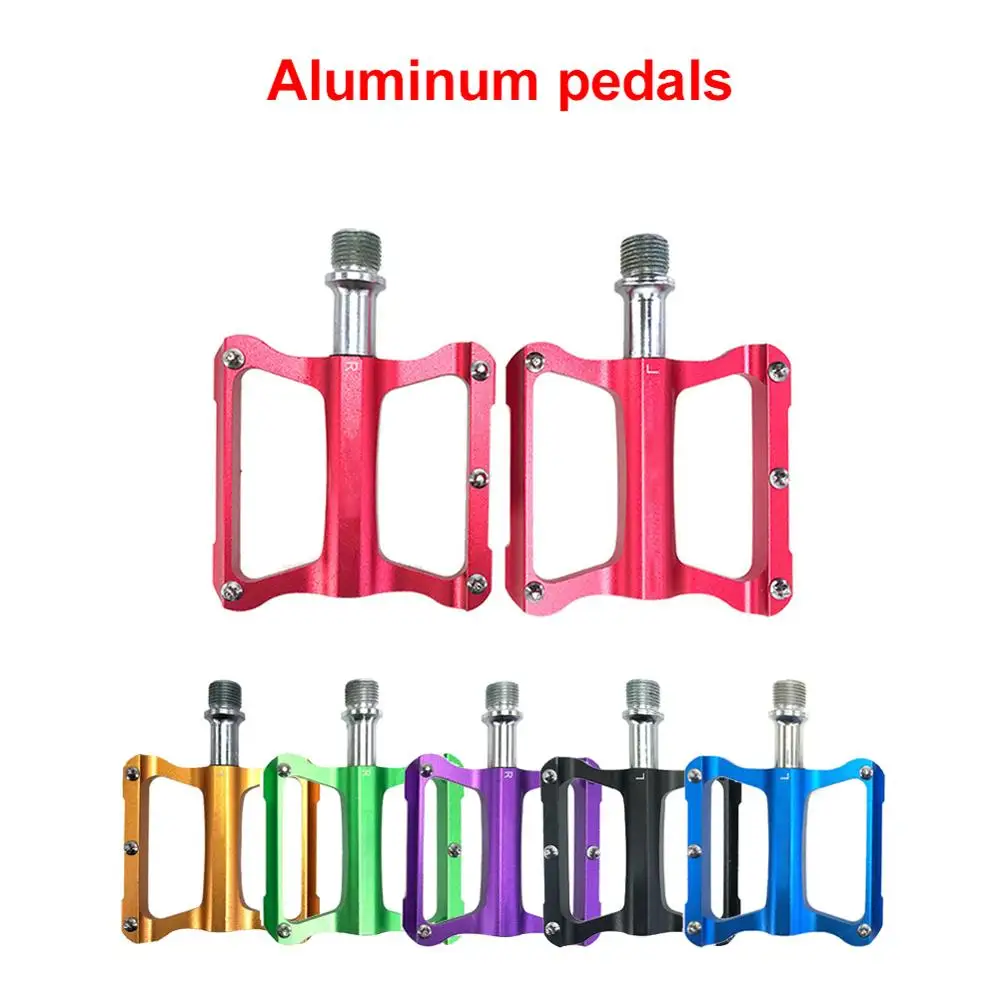 

1 Pair Flat Mountain Bike Pedals 3 Bearings Platform Bicycle Flat Alloy Pedals Non-Slip Alloy Flat Pedals Bicicleta Pedal Part