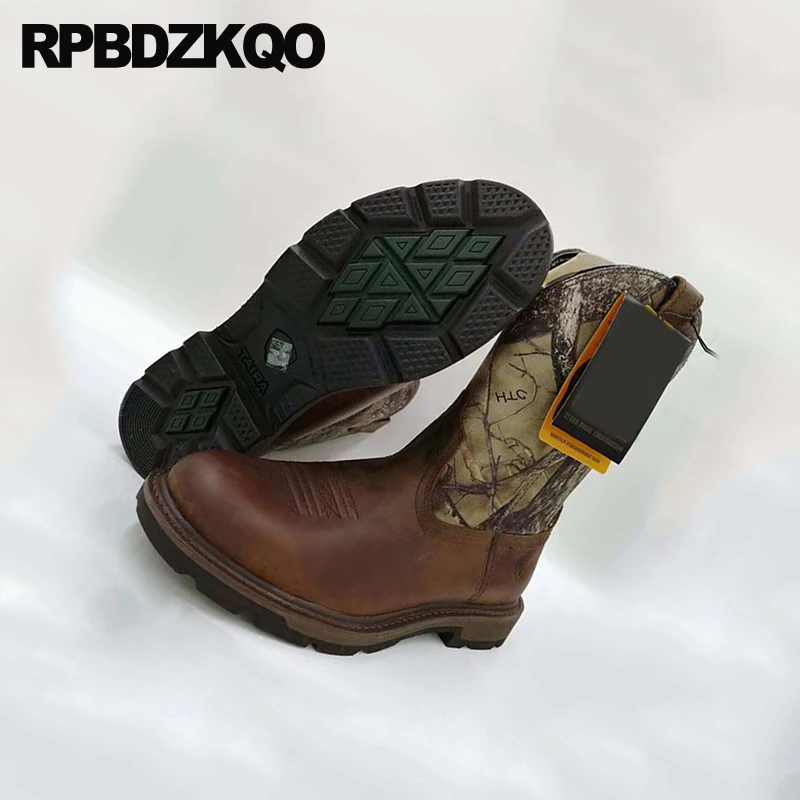 вышитый полусапожки пэчворк пастушка коричневый камуфляж марочный обувь