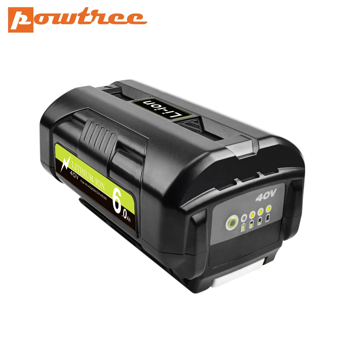 

Powtree 6000mAh for Ryobi OP4050 Replacement Li-ion Battery 40V RY40200 RY40403 RY4050 Cordless String Trimmer Batteries