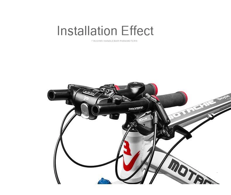 Promend 6061 складной руль для велосипеда из алюминиевого сплава диаметром 22 мм MTB Moutain