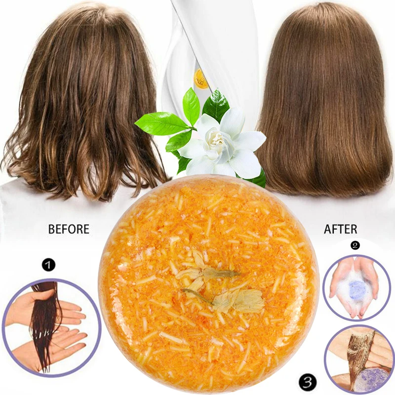 Шампунь без силикона мыло для смягчения волос черный шампунь Лаванда жасмин