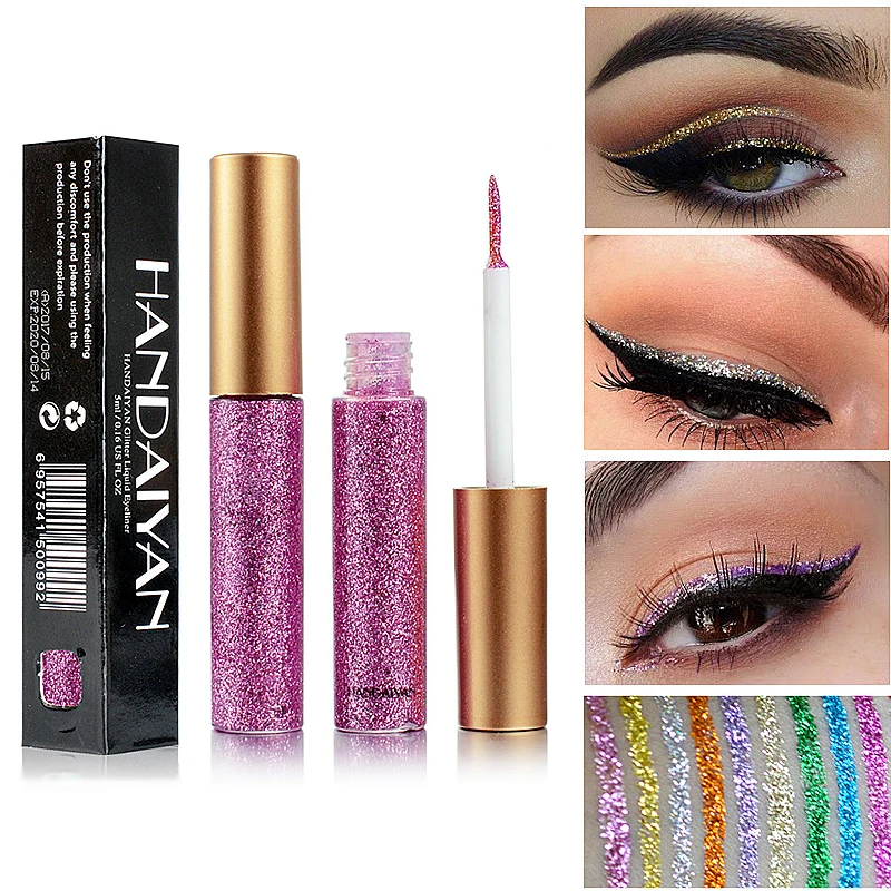 1 шт. блестящие тени для век жидкие ручка Сексуальная водостойкая длительное